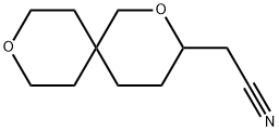 2-{2,9-dioxaspiro[5.5]undecan-3-yl}acetonitrile Structure