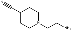 4-Piperidinecarbonitrile, 1-(2-aminoethyl)- Structure