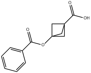 3-Benzoyloxybicyclo[1.1.1]pentane-1-carboxylic acid 结构式