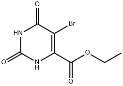 5-溴-2,6-二氧代-1,2,3,6-四氢嘧啶-4-甲酸乙酯,20956-92-7,结构式