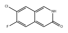 7-氯-6-氟异喹啉-3(2H)-酮, 2095607-16-0, 结构式