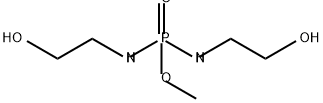 Phosphorodiamidic acid, N,N'-bis(2-hydroxyethyl)-, methyl ester Structure