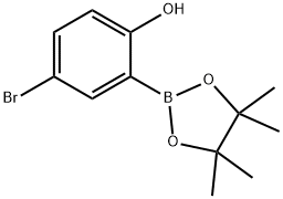 4-溴-2-(4,4,5,5-四甲基-1,3,2-二氧杂硼烷-2-基)苯酚, 2095797-20-7, 结构式