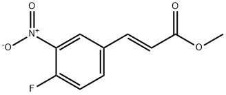 2-Propenoic acid, 3-(4-fluoro-3-nitrophenyl)-, methyl ester, (2E)- 化学構造式