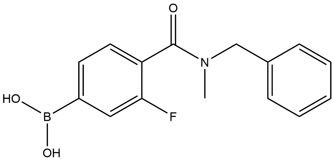 B-[3-Fluoro-4-[[methyl(phenylmethyl)amino]carbonyl]phenyl]boronic acid,2096336-40-0,结构式