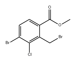 4-溴-2-(溴甲基)-3-氯苯甲酸甲酯,2097013-73-3,结构式