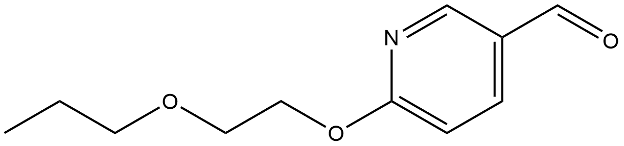 6-(2-Propoxyethoxy)-3-pyridinecarboxaldehyde Structure