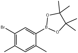 2-(5-Bromo-2,4-dimethylphenyl)-4,4,5,5-tetramethyl-1,3,2-dioxaborolane Structure