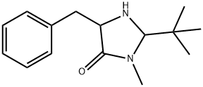 5-苄基-2-(叔丁基)-3-甲基咪唑烷-4-酮,2097343-80-9,结构式