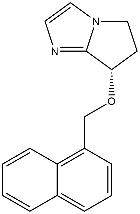 (7S)-6,7-Dihydro-7-(1-naphthalenylmethoxy)-
5H-pyrrolo[1,2-a]imidazole Structure