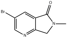 5H-Pyrrolo[3,4-b]pyridin-5-one, 3-bromo-6,7-dihydro-6-methyl- Structure