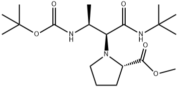 2097534-14-8 L-Proline, 1-[(1S,?2S)?-?2-?[[(1,?1-?dimethylethoxy)?carbonyl]?amino]?-?1-?[[(1,?1-?dimethylethyl)?amino]?carbonyl]?propyl]?-?, methyl ester