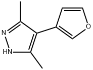 4-(呋喃-3-基)-3,5-二甲基-1H-吡唑, 2097866-21-0, 结构式