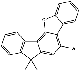 7H-Benzo[b]fluoreno[3,4-d]furan, 5-bromo-7,7-dimethyl- 化学構造式