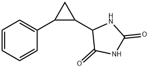 5-(2-苯基环丙基)咪唑烷-2,4-二酮 结构式