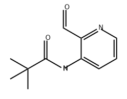 Propanamide, N-(2-formyl-3-pyridinyl)-2,2-dimethyl- 化学構造式