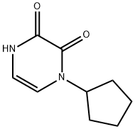 2,3-Pyrazinedione, 1-cyclopentyl-1,4-dihydro- Struktur
