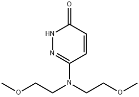 3(2H)-Pyridazinone, 6-[bis(2-methoxyethyl)amino]- Structure