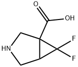 3-Azabicyclo[3.1.0]hexane-1-carboxylic acid, 6,6-difluoro- 化学構造式