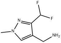 [3-(difluoromethyl)-1-methyl-1H-pyrazol-4-yl]methanamine Struktur