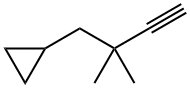 (2,2-二甲基丁-3-炔-1-基)环丙烷 结构式