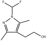 1H-Pyrazole-4-ethanol, 1-(difluoromethyl)-3,5-dimethyl- Struktur