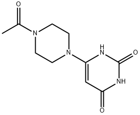 6-(4-乙酰哌嗪-1-基)嘧啶-2,4(1H,3H)-二酮 结构式