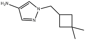 1-[(3,3-Dimethylcyclobutyl)methyl]-1h-pyrazol-4-amine Structure