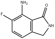 1H-Isoindol-1-one, 7-amino-6-fluoro-2,3-dihydro- 化学構造式