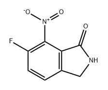 6-fluoro-7-nitroisoindoline-1-one Struktur