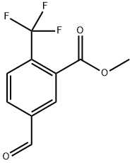 5-甲酰基-2-(三氟甲基)苯甲酸甲酯 结构式