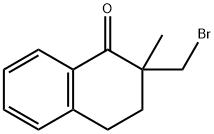 1(2H)-Naphthalenone, 2-(bromomethyl)-3,4-dihydro-2-methyl- Struktur