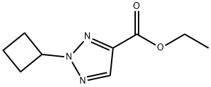 2H-1,2,3-Triazole-4-carboxylic acid, 2-cyclobutyl-, ethyl ester,2098545-41-4,结构式