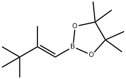 (E)-4,4,5,5-四甲基-2-(2,3,3-三甲基丁-1-烯-1-基)-1,3,2-二氧硼杂环戊烷,2098555-07-6,结构式