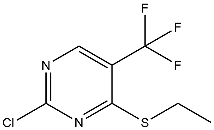 2-chloro-4-(ethylthio)-5-(trifluoromethyl)pyrimidine Structure