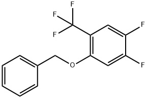 Benzene, 1,2-difluoro-4-(phenylmethoxy)-5-(trifluoromethyl)- Structure