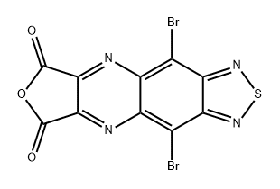 6H,8H-Furo[3,4-b][1,2,5]thiadiazolo[3,4-g]quinoxaline-6,8-dione, 4,10-dibromo- Structure