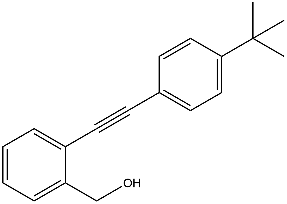 2-[2-[4-(1,1-Dimethylethyl)phenyl]ethynyl]benzenemethanol Structure