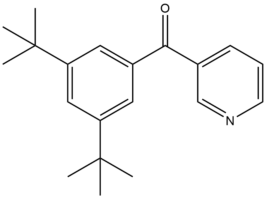 3,5-Bis(1,1-dimethylethyl)phenyl]-3-pyridinylmethanone Struktur