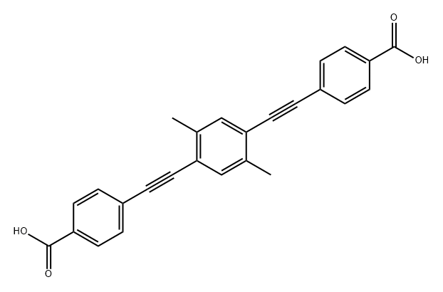 4,4'-((2,5-DIMETHYL-1,4-PHENYLENE)BIS(ETHYNE-2,1-DIYL))DIBENZOIC ACID,2098914-21-5,结构式