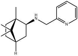 2-Pyridinemethanamine, N-[(1S,2S,4S)-1,7,7-trimethylbicyclo[2.2.1]hept-2-yl]- 化学構造式