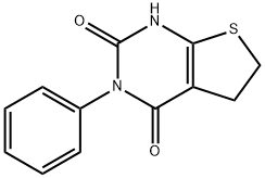 3-Phenyl-5,6-dihydrothieno[2,3-d]pyrimidine-2,4(1H,3H)-dione 化学構造式