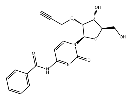 Cytidine, N-benzoyl-2'-O-2-propynyl- (9CI) Struktur