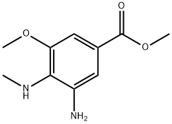 Benzoic acid, 3-amino-5-methoxy-4-(methylamino)-, methyl ester Structure