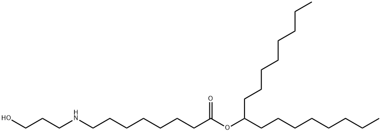 Octanoic acid, 8-[(3-hydroxypropyl)amino]-, 1-octylnonyl ester,2101533-78-0,结构式