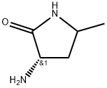2-Pyrrolidinone, 3-amino-5-methyl-, (3S)- Structure