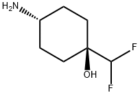顺式-4-氨基-1-(二氟甲基)环己醇,2101631-52-9,结构式