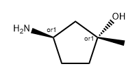 Cyclopentanol, 3-amino-1-methyl-, (1R,3R)-rel- Structure