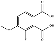 1,2-Benzenedicarboxylic acid, 3-fluoro-4-methoxy- Structure