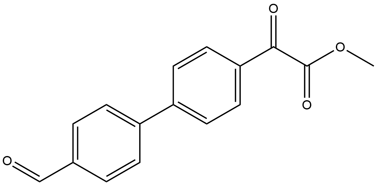 Methyl 4'-formyl-α-oxo[1,1'-biphenyl]-4-acetate Struktur